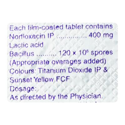 Norflox 400mg Tablet 10'S