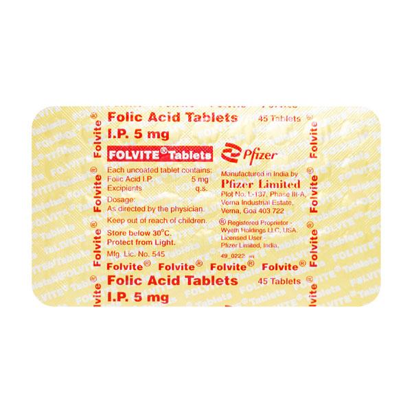 Folvite Tablet 45'S