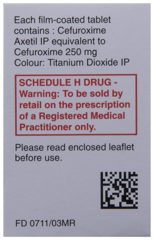 Ceftum 250mg Tablet 4'S