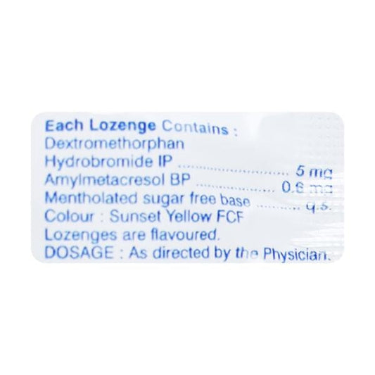 Tusq D Sugar Free Orange Flavour Cough Lozenge 6'S