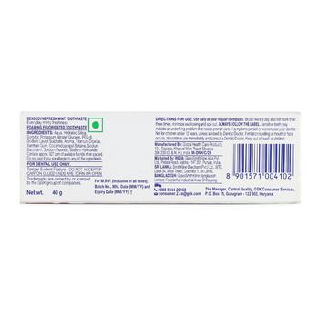 Sensodyne Fresh Mint Toothpaste 40 gm