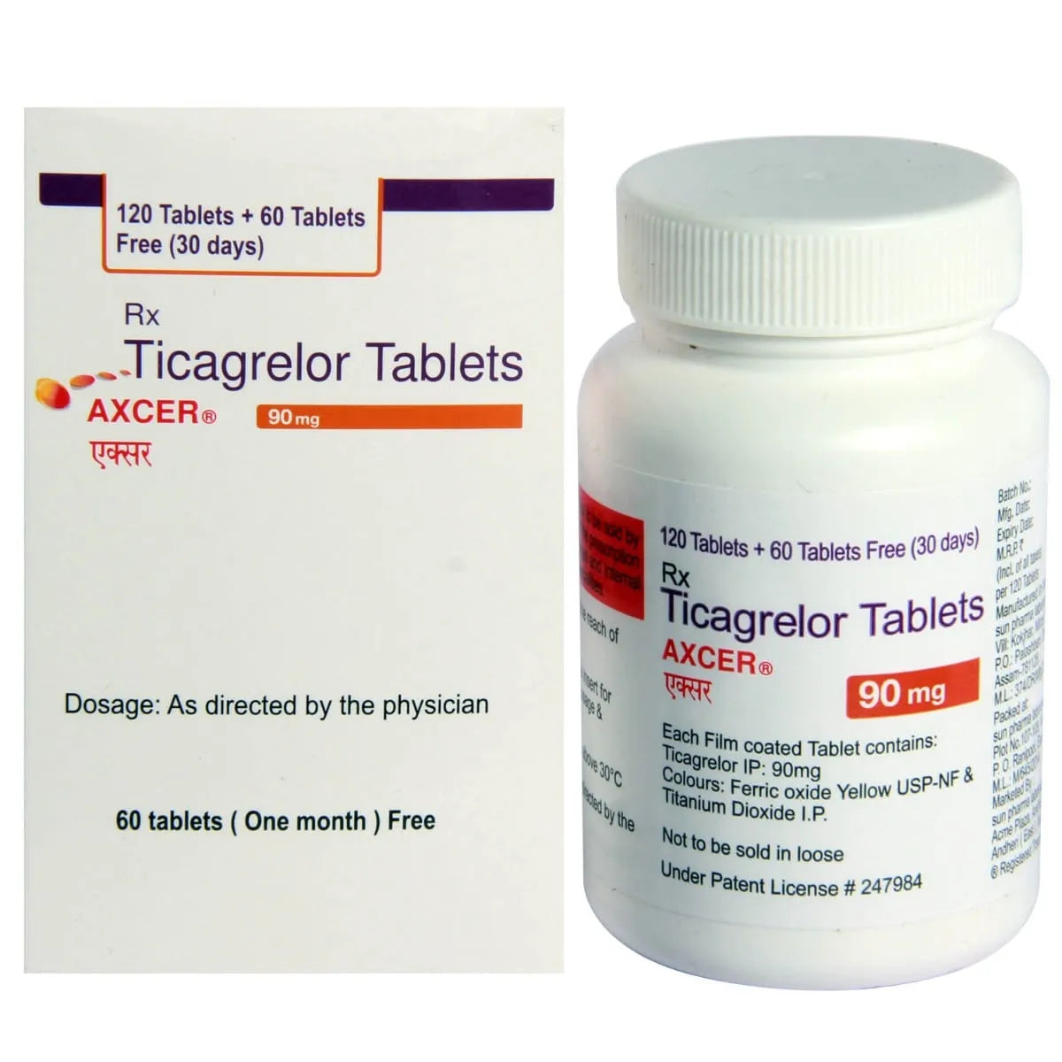 Axcer 90mg Tablet 180's