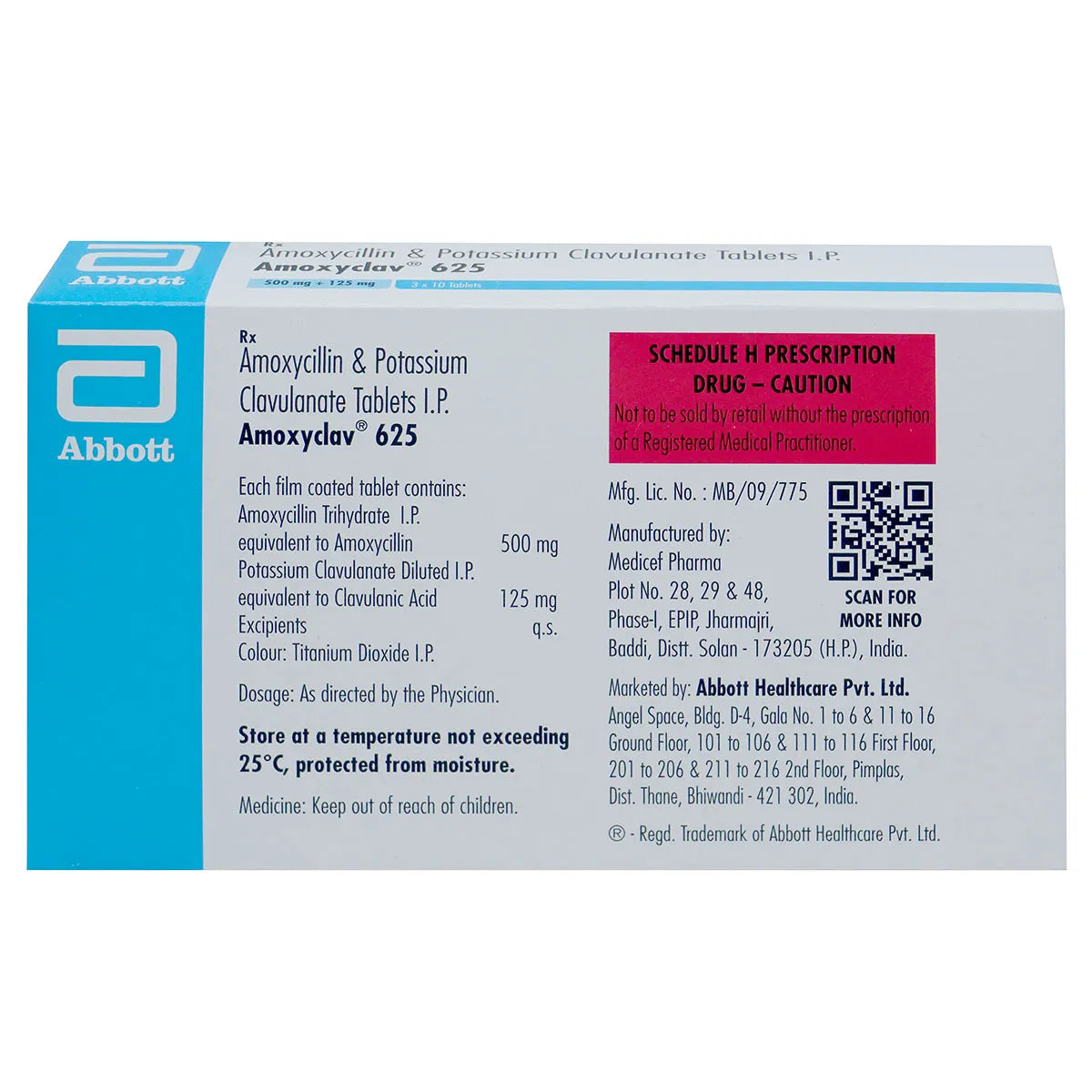 Amoxyclav 625 Tablet 10