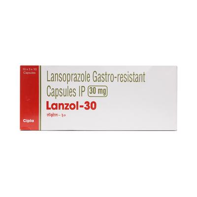 Lanzol 30mg Capsule 10'S