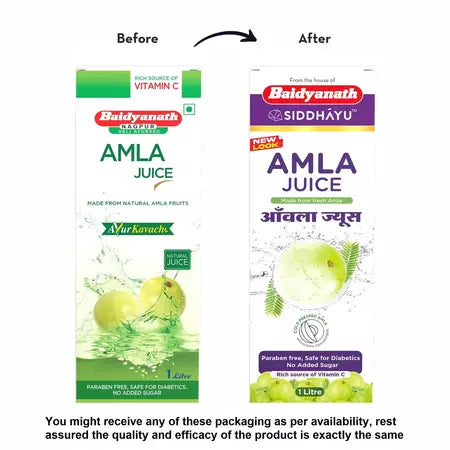 Baidyanath Amla Juice 1 L - Natural Immunity Booster Enriched With Vitamin C No Added Sugar