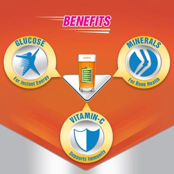 Glucon-D Instant Energy Powder - Tangy Orange (Jar) 400 gm