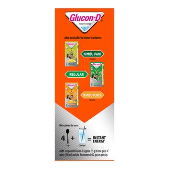 Glucon-D Instant Energy Powder - Tangy Orange (Refill) 450 gm