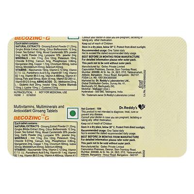 BECOZINC G Tablet 10's