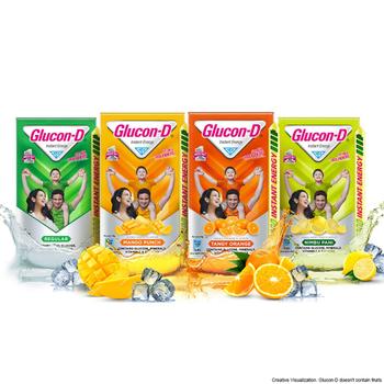 Glucon-D Instant Energy Powder - Tangy Orange (Refill) 450 gm