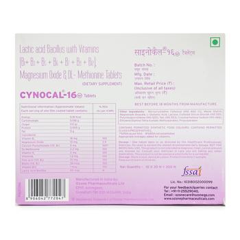 CYNOCAL 16 RF Tablet 30's