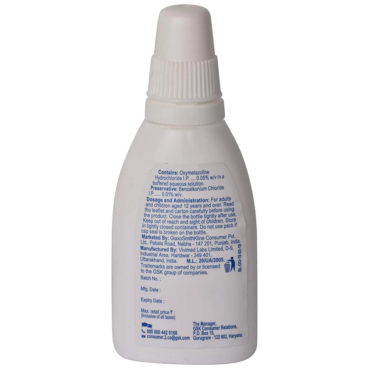 Otrivin Oxy Fast Relief Adult Nasal Spray 10ml