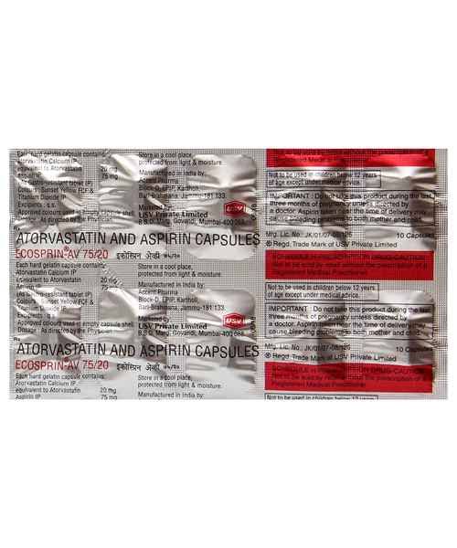 Ecosprin Av 75/20 Capsule 10