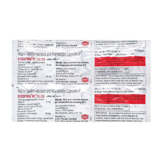 Ecosprin Av 75/20 Capsule 10