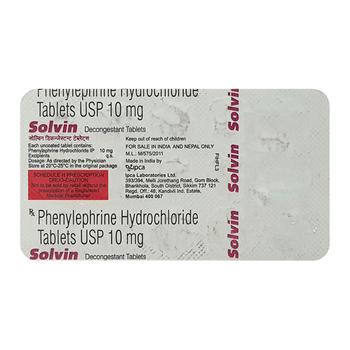 Solvin Decongestant Tablet 15'S