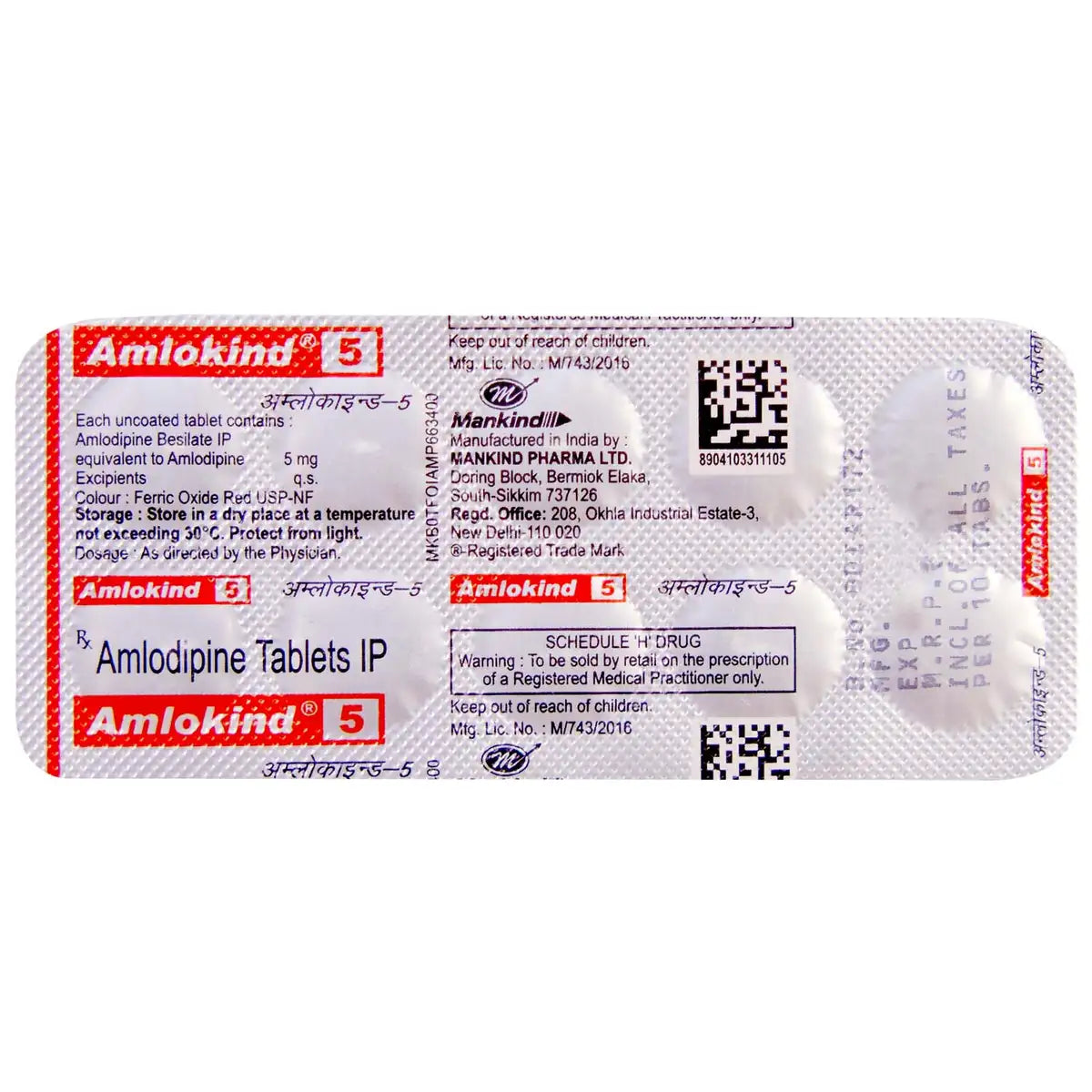 Amlokind 5 Tablet 15
