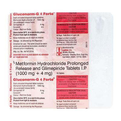 Gluconorm G4 Forte Tablet 15'S