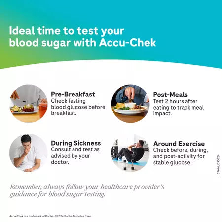 Accu-Chek Active Glucometer Test Strips Box Of 100 (50 X 2)