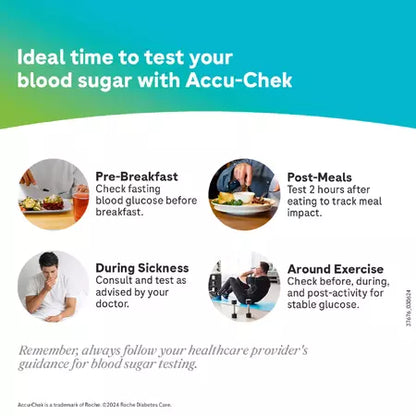 Accu-Chek Active Glucometer Test Strips Box Of 100 (50 X 2)