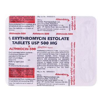 Althrocin 500mg Tablet 10'S