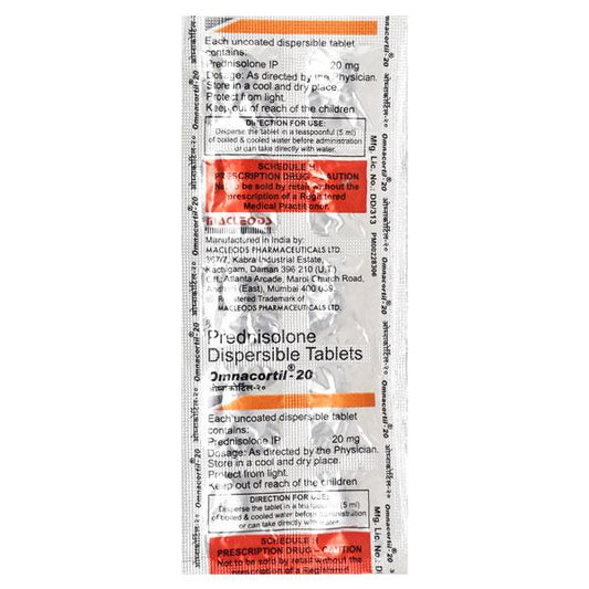 OMNACORTIL 20MG TAB