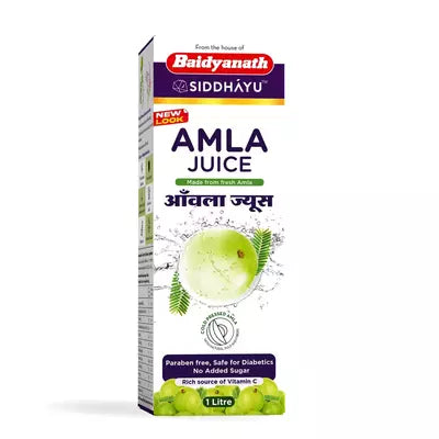 Baidyanath Amla Juice 1 L - Natural Immunity Booster Enriched With Vitamin C No Added Sugar