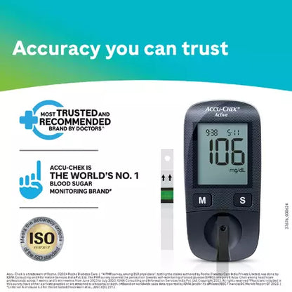 Accu-Chek Active Glucometer Test Strips Box Of 50