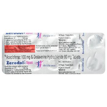 Zerodol Spas Tablet 10'S