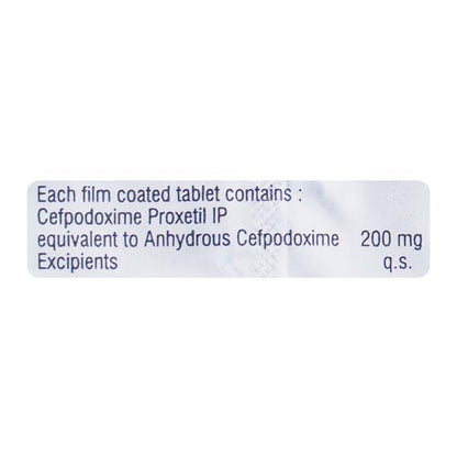 Gudcef 200mg Tablet 10'S