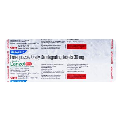 Junior Lanzol 30mg Tablet 10'S