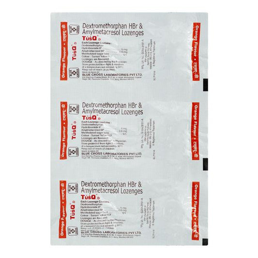 Tusq D Orange Cough Lozenges 6'S