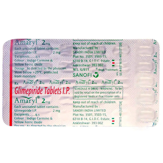 Amaryl 2mg Tablet 30