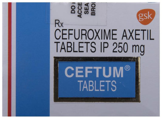 Ceftum 250mg Tablet 4'S