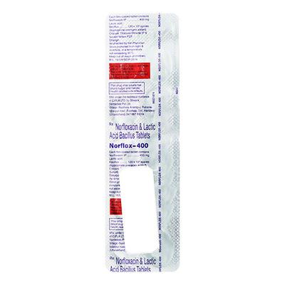 Norflox 400mg Tablet 10'S