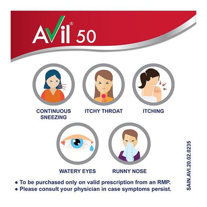 Avil 50mg Tablet 15'S