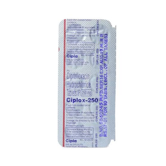 Ciplox 250mg Tablet 10'S