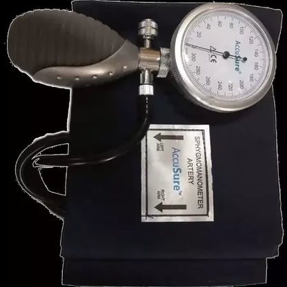 Accusure Manual Blood Pressure Monitor With Aneroid Gauge - Professional-Grade Sphygmomanometer