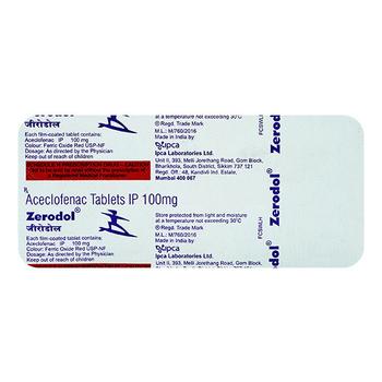 Zerodol 100mg Tablet 10'S