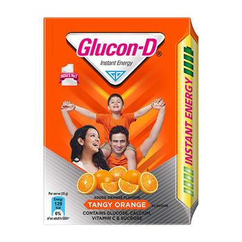 Glucon-D Instant Energy Powder - Tangy Orange (Refill) 200 gm