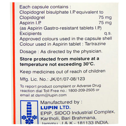Clopitab A 75 Capsule 15