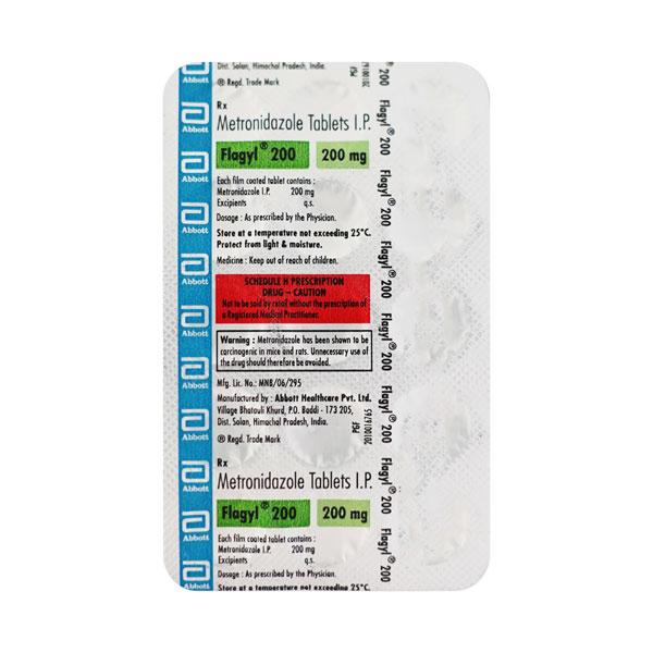 Flagyl 200mg Tablet 15'S