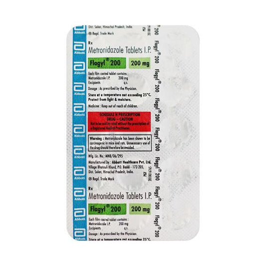 Flagyl 200mg Tablet 15'S