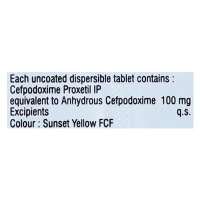 GUDCEF 100mg Dispersible Tablet 10's