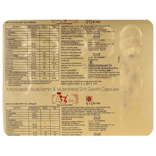 New A To Z Gold Capsule 15