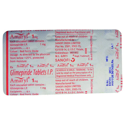 Amaryl 1mg Tablet 30