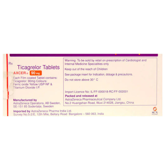 Axcer 90mg Tablet 14