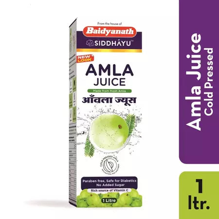 Baidyanath Amla Juice 1 L - Natural Immunity Booster Enriched With Vitamin C No Added Sugar