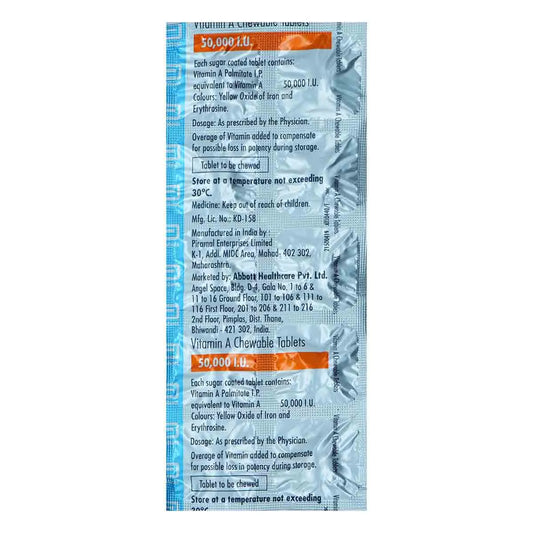 Vitamin A Chewable Tablet 10