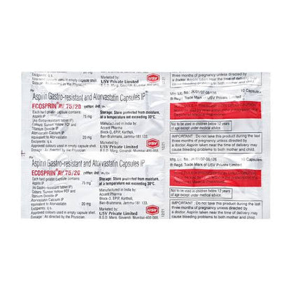 Ecosprin Av 75/20 Capsule 10
