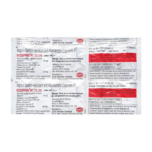 Ecosprin Av 75/20 Capsule 10