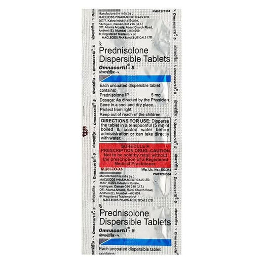 Omnacortil 5mg Tablet 10'S